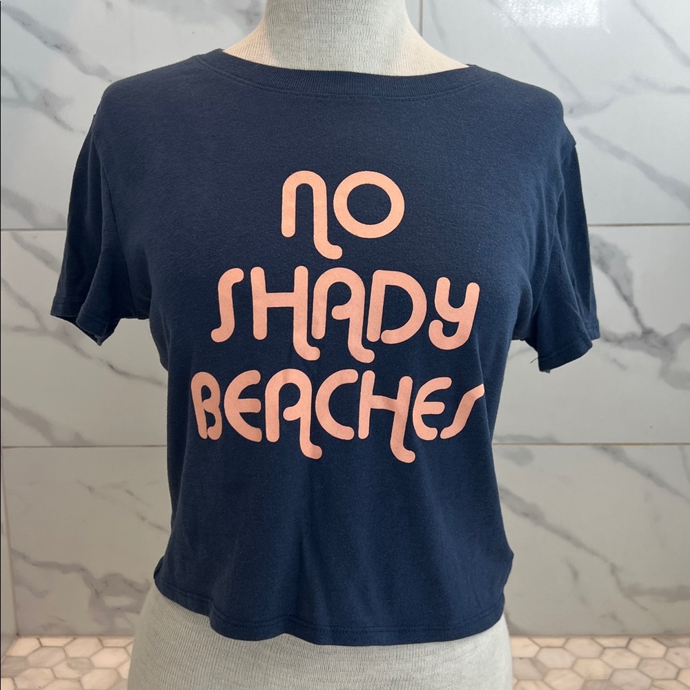 Sub_Urban Riot No Shady Beaches Short Sleeve Tee T- Shirt Women’s Size XS